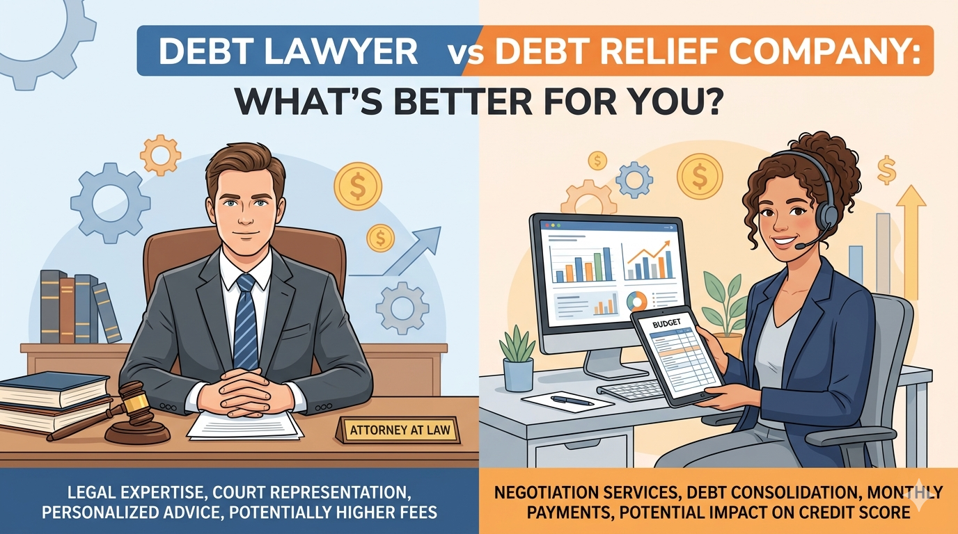 Debt Lawyer vs Debt Relief Company: What’s Better for You?