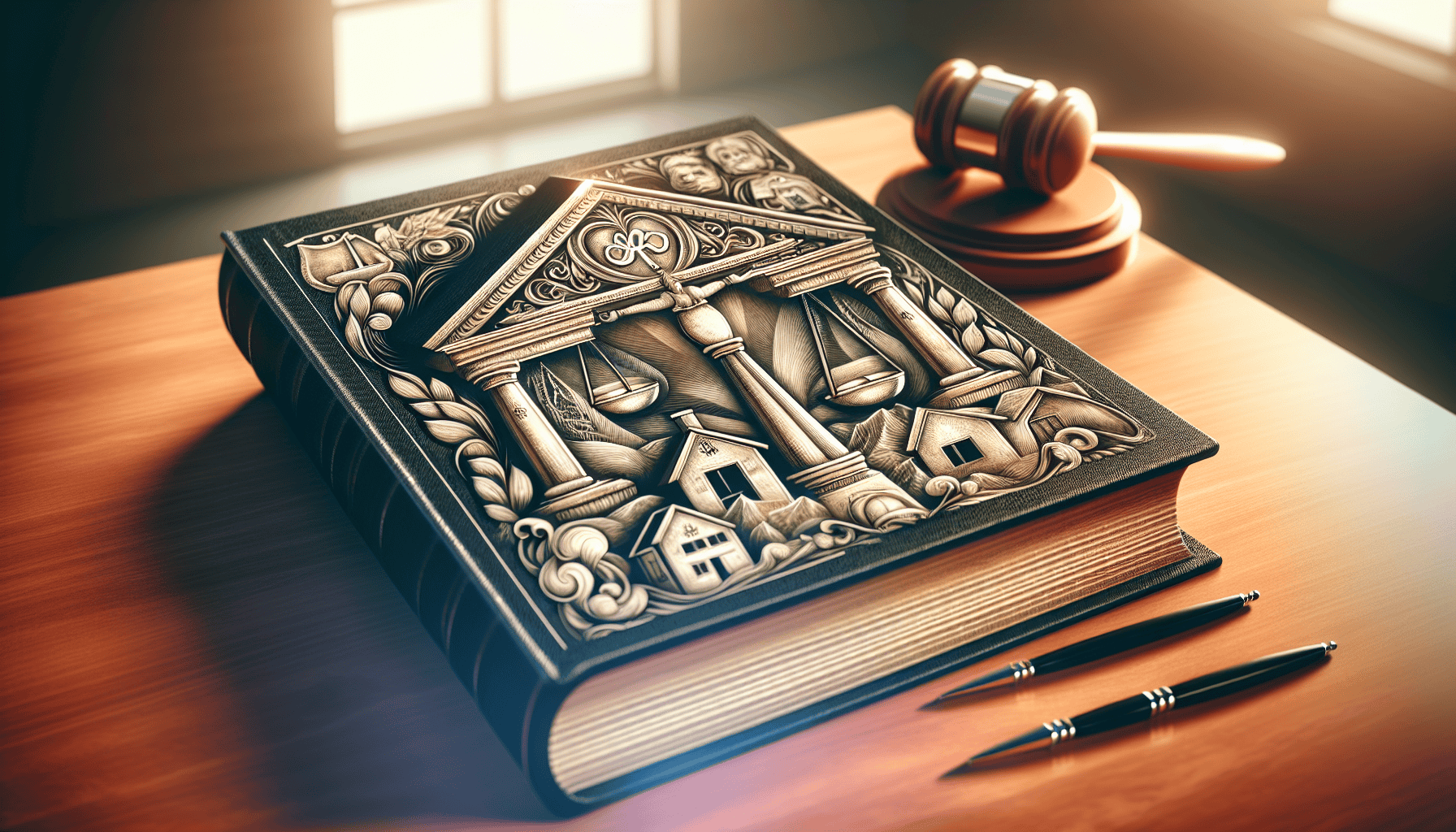 Illustration of a legal document representing consumer protection against property damage