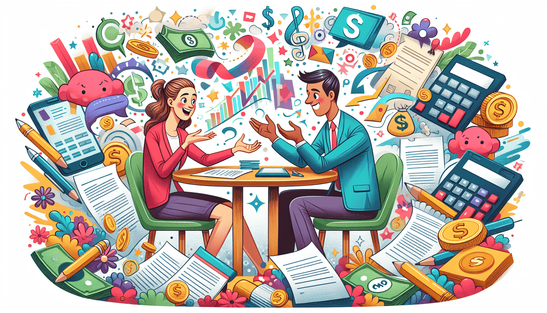 An illustration of a negotiation process for settling debts with a company like Velocity Investments.